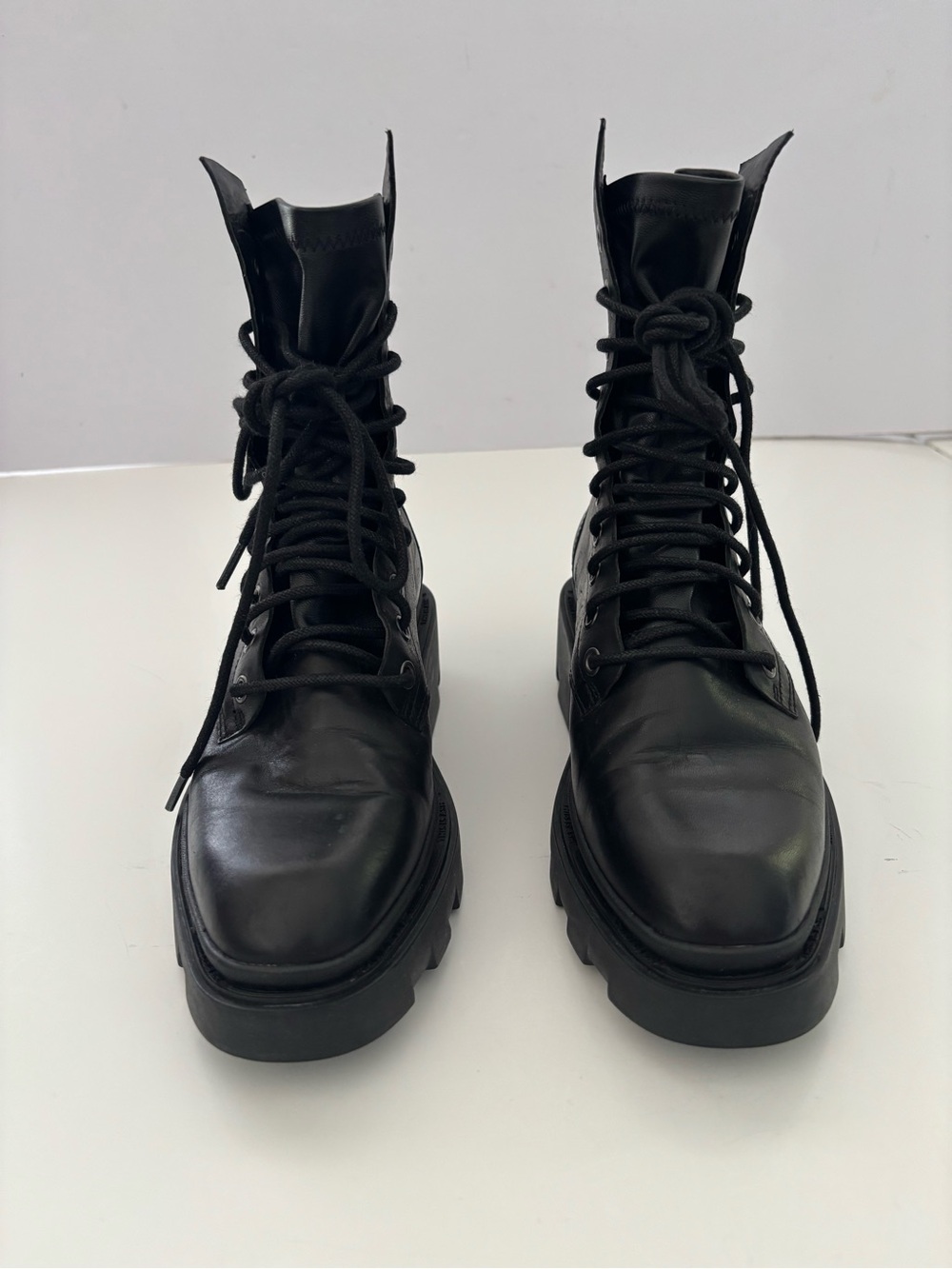 ASH Madness Women’s Leather Zip Heeled Boots Size 36 - Picture 3 of 10